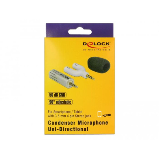 Delock Microphone for Smartphone / Tablet, 65893