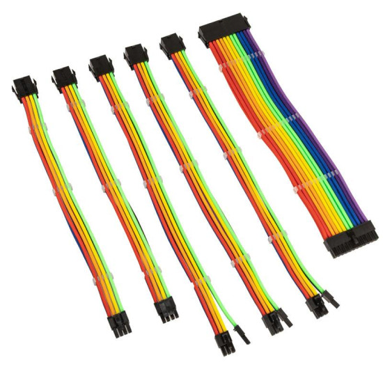 Sleeved Extension Cable Kit Kolink Core, Rainbow