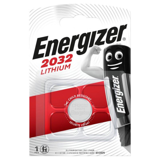 Бутонна батерия литиева ENERGIZER CR2032. 3V, 1pk блистер