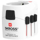 Адаптер SKROSS PRO Light, 2 x USB-A, World, Бял