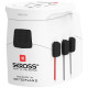 Адаптер SKROSS PRO Light, 2 x USB-A, World, Бял