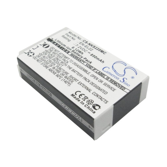 Camera Battery for NIKON J4/S2 EN-EL22  CS-NKS220MC 3,8V 3000mAh  CAMERON SINO