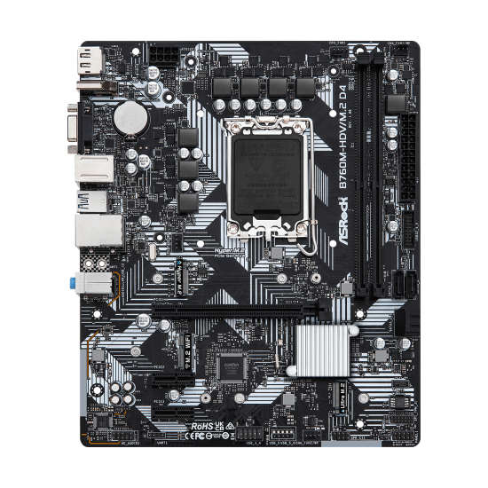 Дънна платка ASRock B760M-HDV M.2, LGA1700, ATX