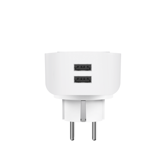 Hama Smart Socket, 2x USB-A, 2300W, 10A, HAMA-176612