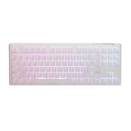 Геймърскa механична клавиатура Ducky One 3 Pure White TKL Hotswap Cherry MX Clear, RGB, PBT Keycaps