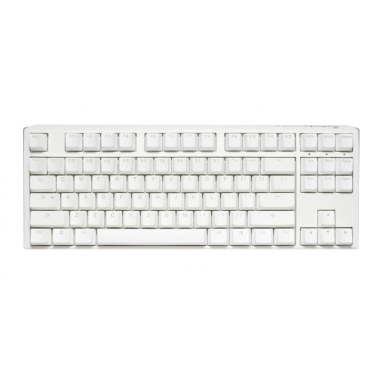 Mechanical Keyboard Ducky One 3 Pure White TKL Hotswap Cherry MX Clear, RGB, PBT Keycaps