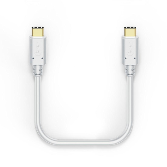 Кабел за зареждане, USB-C - USB-C,1.5м, позл.конектори