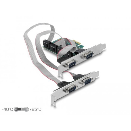 Delock PCI Express Card to 4 x Serial RS-232