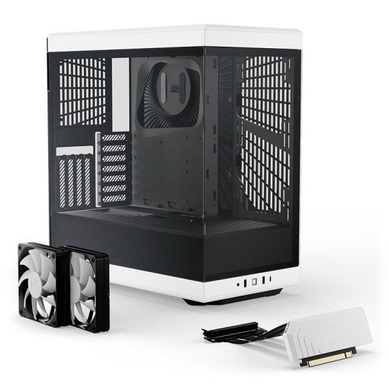 Case HYTE Y40 Tempered Glass, Mid-Tower, White and Black