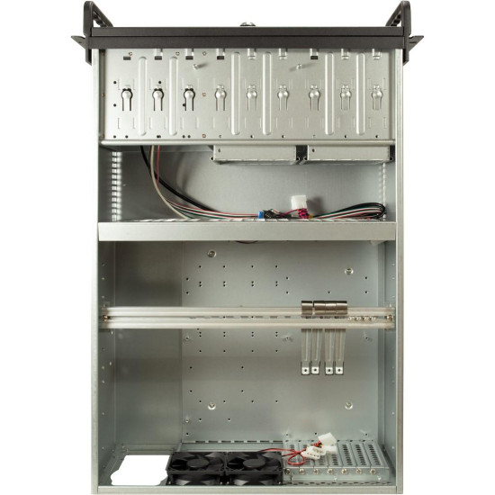 Server Rack InterTech 4U-4129L- Mini ITX, mATX, μATX, ATX, SSI EEB, Black