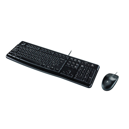 Kомплект клавиатура с мишка Logitech MK120, Черна