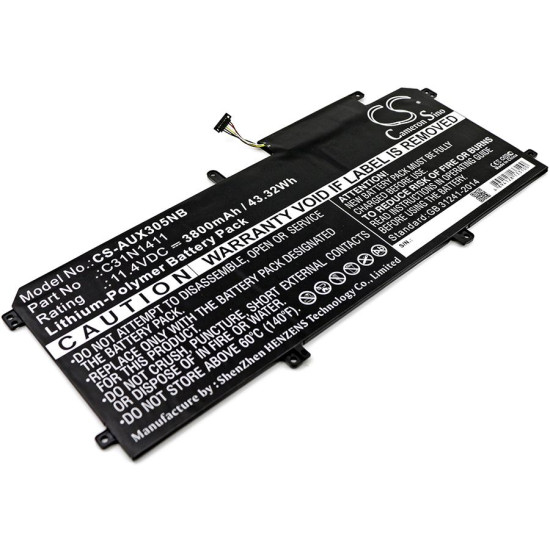 Laptop Battery C31N1411 for Asus ZenBook UX305C UX305CA UX305F UX305FA  11,4V 3800mAh   CAMERON SINO