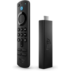 Мултимедиен плеър AMAZON Fire TV Stick 4K Gen2, Wi-Fi 6, Alexa Voice Remote, Черен