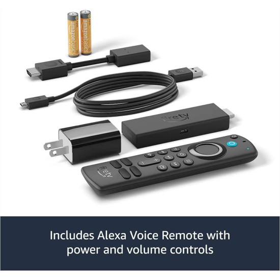 Мултимедиен плеър AMAZON Fire TV Stick 4K Gen2, Wi-Fi 6, Alexa Voice Remote, Черен