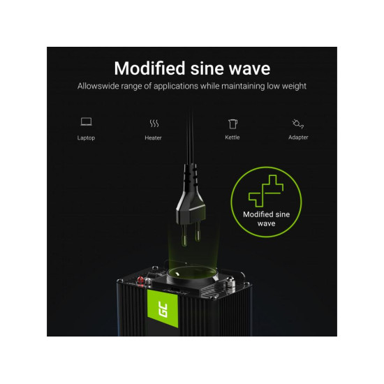 Inverter 12/220 V  DC/AC 1000W/2000W  Modified sine wave GREEN CELL