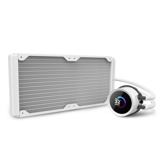 AIO Liquid Cooler NZXT Kraken 280 RGB White, LCD Display