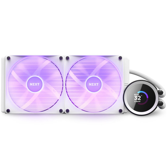 AIO Liquid Cooler NZXT Kraken 280 RGB White, LCD Display