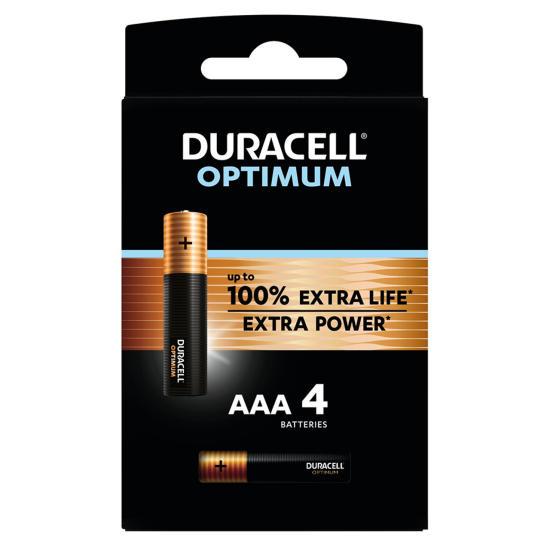 DURACELL OPTIMUM MX2400 Alkaline Battery LR03 AAA / 4 pcs. pack / 1.5V