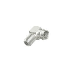 Hama Satellite Receiver Adapter, F-Plug - F-Socket, 90°