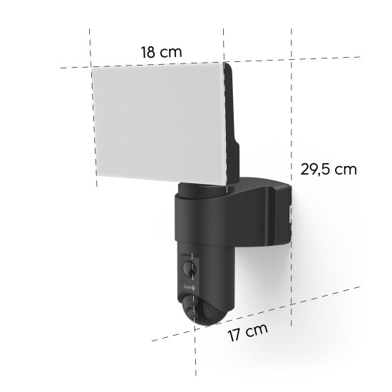 Hama Surveillance Camera with Light and Motion Detector, WLAN, for Outdoors