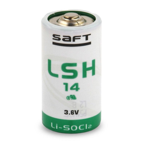 Lithium thionyl battery 3,6V 5.8Ah  C, R14, LSH14, LS26500  STD  SAFT