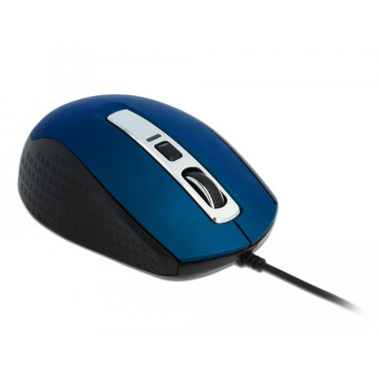 Delock Optical 5-button Mouse USB Type-A blue