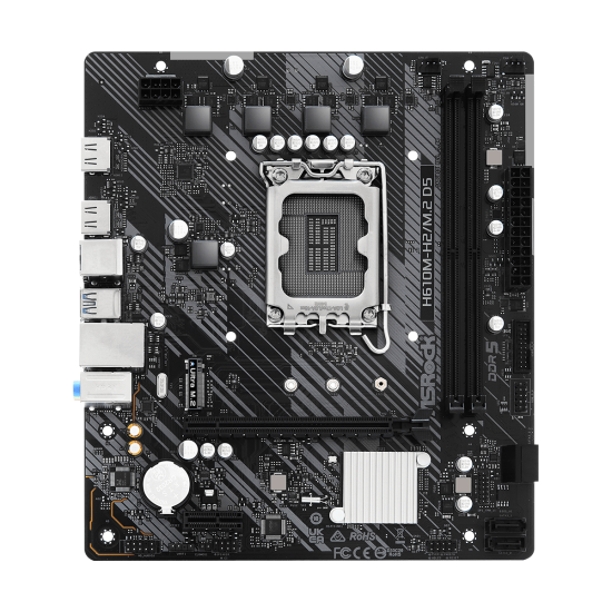 Motherboard ASRock H610M-H2/M.2, DDR5, mATX
