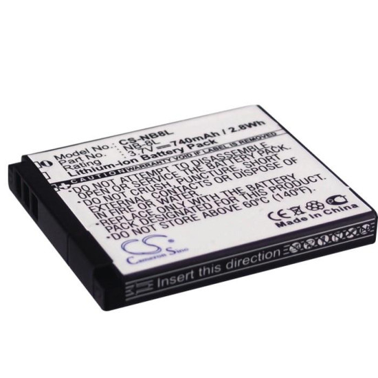 Camera Battery for CANON PowerShot A3000 NB8L LiIon 3.7V 740mAh CAMERON SINO