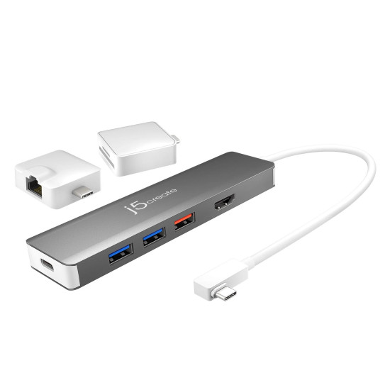 j5create USB-C Modular Multi-Adapter with 2 Kits
