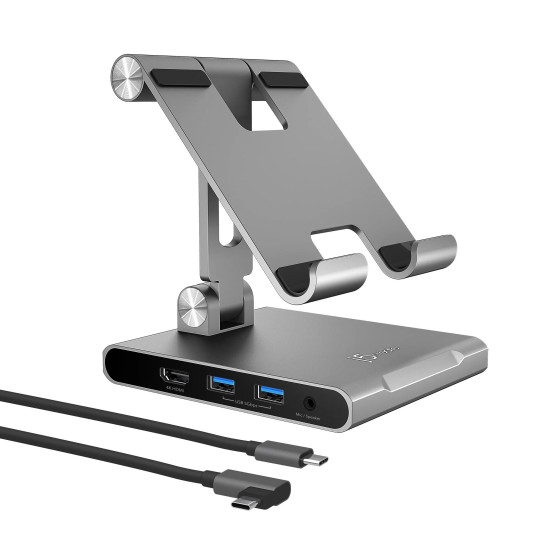 j5create Multi-Angle Stand with Docking Station for iPad Pro