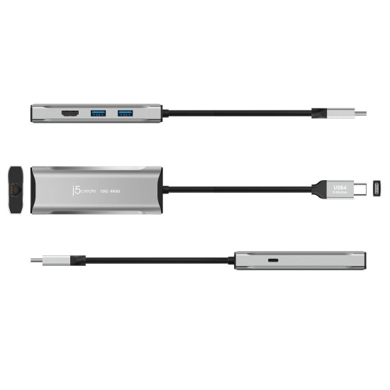 Докинг станция j5create JCD392 100W, USB-C, 10Gbps, 4K60