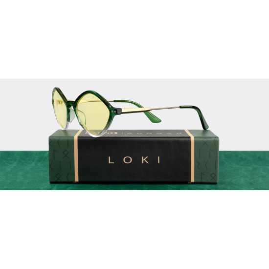 Компютърни очила GUNNAR Loki Asgard Edition - Emerald Gold Amber