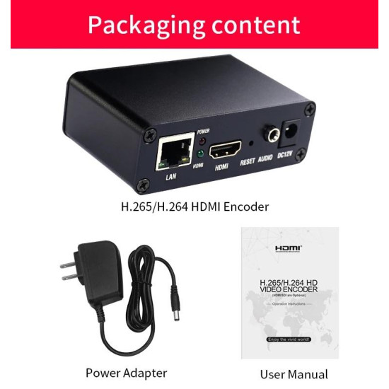 ESTILLO HDSW0019M1, H.265-HEVC / H.264-AVC, HDMI