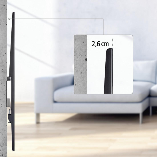 Hama Ultraslim FIX TV Wall Bracket, 90