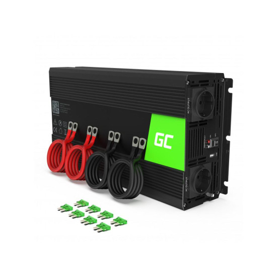 Inverter 12/220 V  DC/AC 2000W/4000W  Pure sine wave GREEN CELL