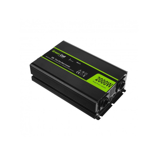 Inverter 12/220 V  DC/AC 2000W/4000W  Pure sine wave GREEN CELL