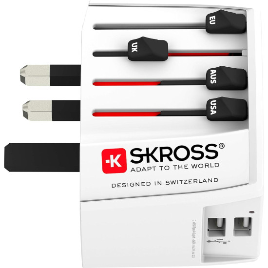 World Adapter SKROSS MUV 2 x USB-A, 1.302960