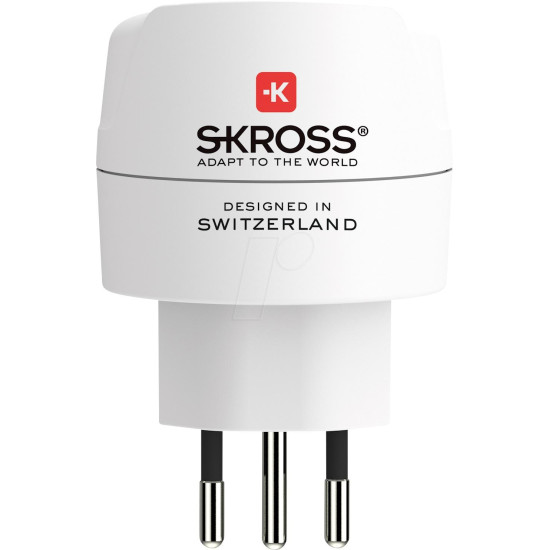 Travel Adapter SKROSS 1500272, Single Siss+Italy+Brazil