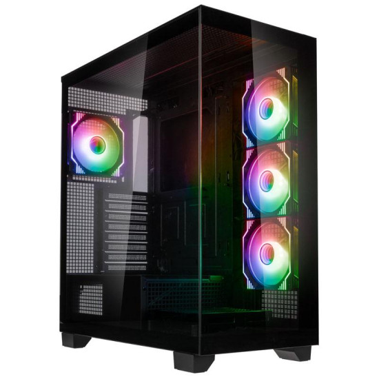 Case Kolink Unity Arena ARGB Showcase, Mid-Tower, Black