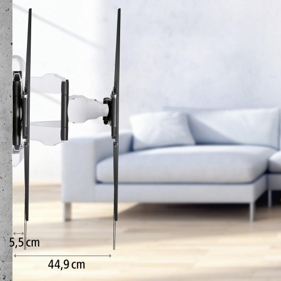 Hama TV Wall Bracket, Swivel, Tilt, Pull-out, 229 cm (90