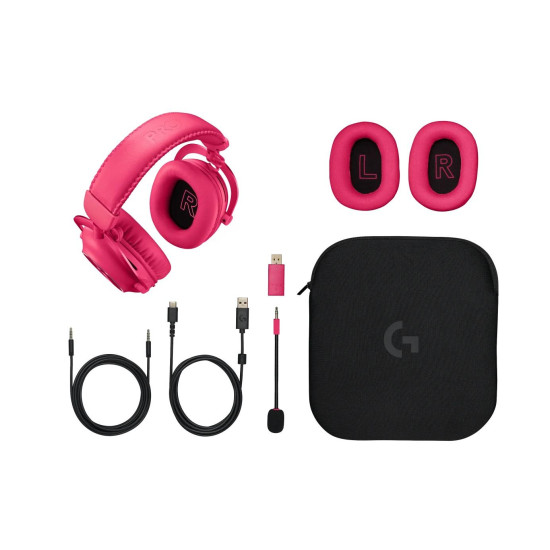 Gaming Headset Logitech PRO X 2 Wireless Magenta