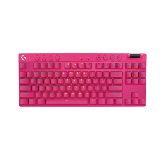 Gaming Mechanical keyboard Logitech G Pro X TKL Lightspeed Tactile Switch, Magenta