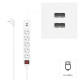 Hama Power Strip, 5-Way, USB-A 17 W, Switch, 223183