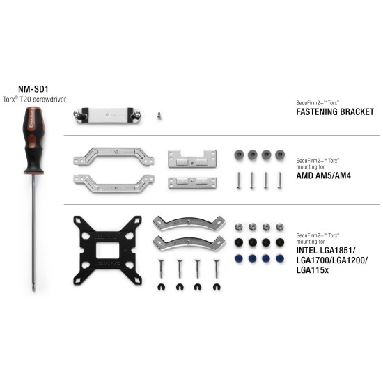 Mounting kit Noctua NM-M1-MP78, Multi-socket SecuFirm2+