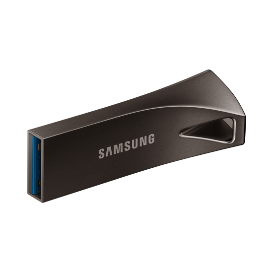 Samsung USB Flash Drive BAR Plus, 256GB, USB-A, Titanium Gray