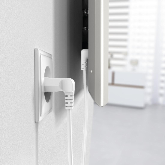 Hama Power Cable, Angled Both Sides, 90°, 221102