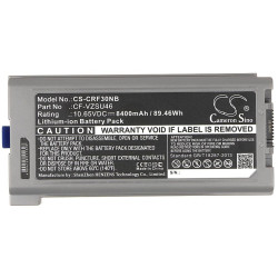 Laptop Battery for Panasonic Toughbook CF-30, CF-31, CF-53  CF-VZSU46   10,65V 8400mAh CAMERON SINO