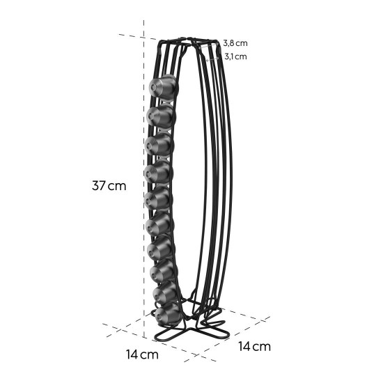 XAVAX Стойка за кафе капсули за Nespresso, за 40 капсули, 111265