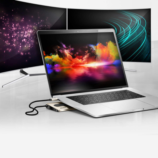 ATEN USB-C Multiport Dock with Power Pass-Through