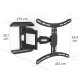 Hama TV Wall Bracket, Swivel, Tilt, Pull-out, 165 cm (65